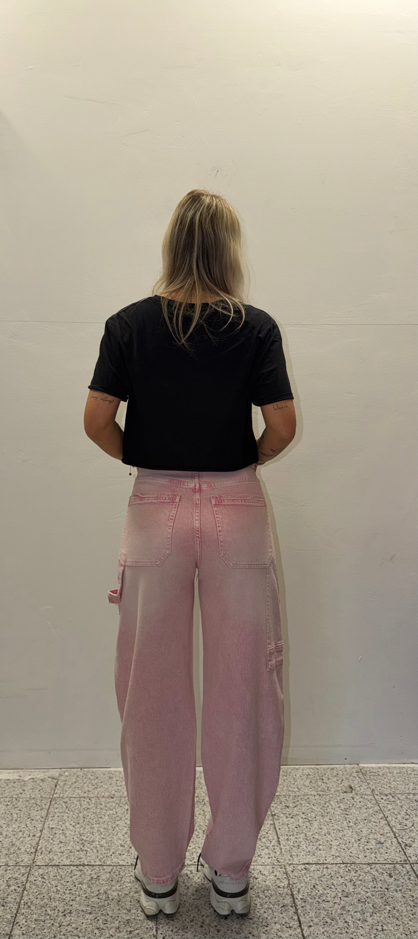 jeans glitter rosa