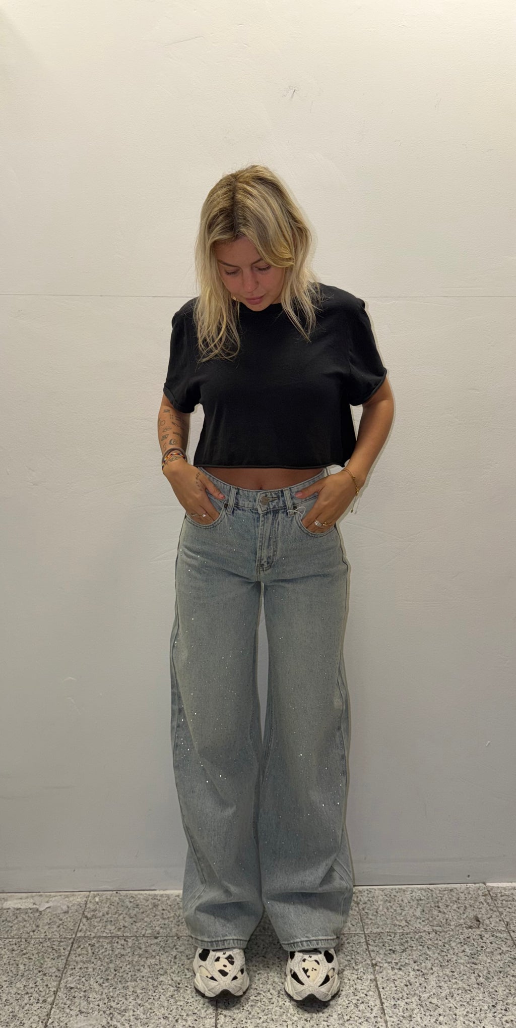jeans glitter
