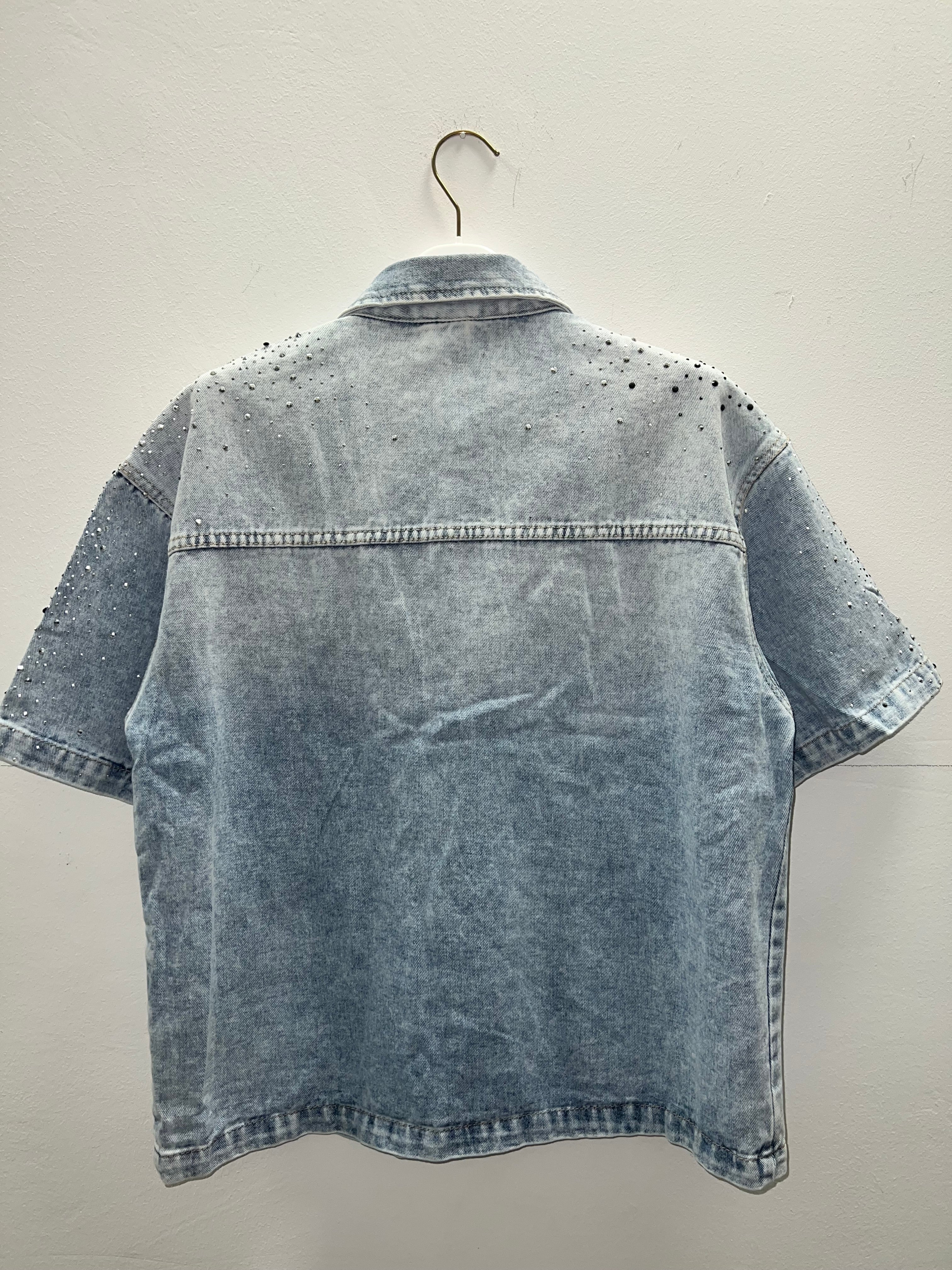 Completo jeans swaroski