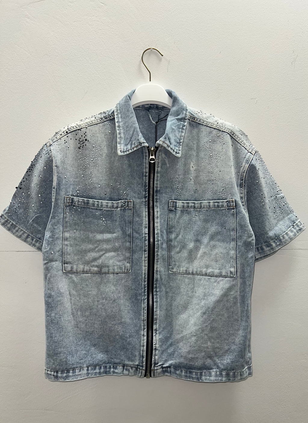 Completo jeans swaroski