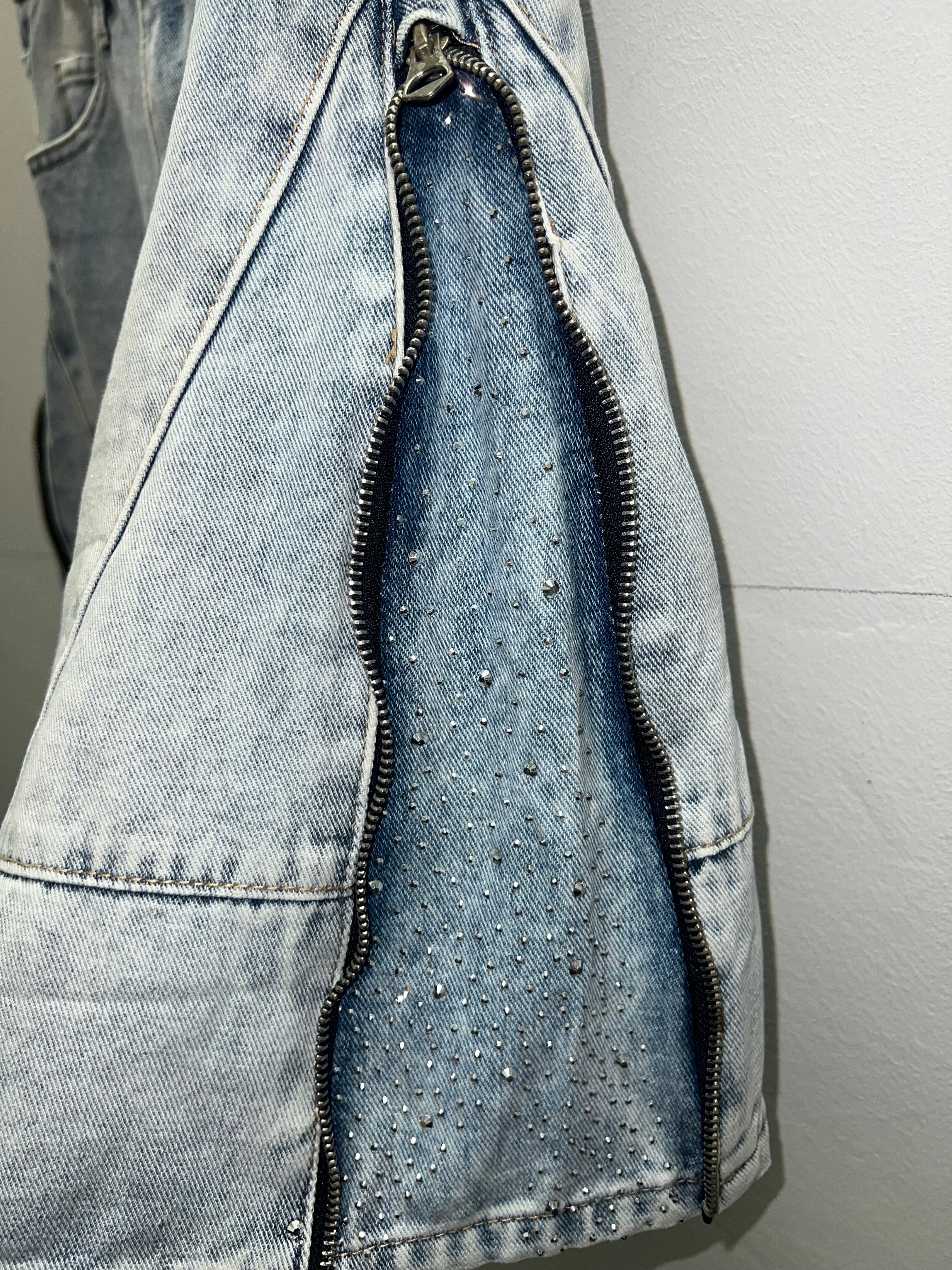 Completo jeans swaroski